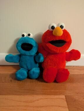 Vintage 1996/1997 Tickle Me Elmo Cookie Monster Original by Tyco + Fisher Price